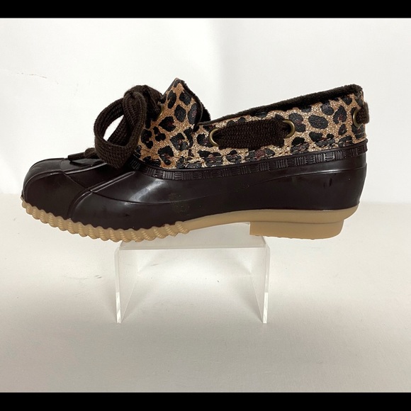 NIB Leopard Bling Brown Duck Boots from “Sugar” FIRM PRICE Only 5 pair left! - Picture 7 of 10